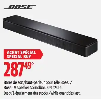 Canadian Tire Bose tv speaker soundbar offer