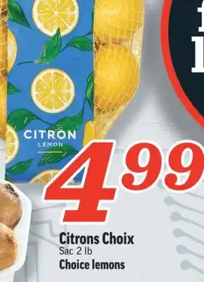 Marché Richelieu Citrons choix | choice lemons offer