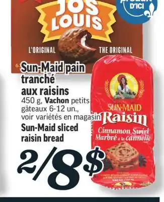 Marché Richelieu Sun-maid pain tranché aux raisins | sun-maid sliced raisin bread offer