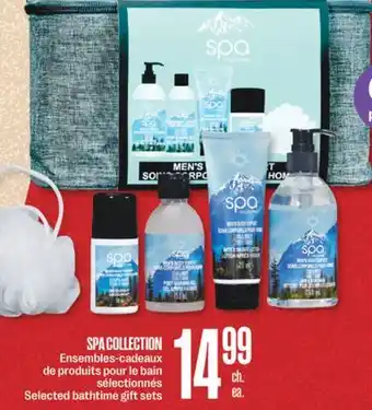 Jean Coutu Spa collection selected bathtime gift sets offer