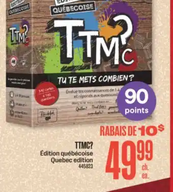 Jean Coutu Ttmc? quebec edition offer
