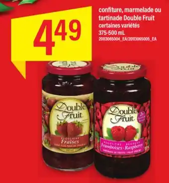 Maxi Confiture, marmelade ou tartinade double fruit, 375-500 ml offer