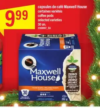 Maxi Capsules de café maxwell house, 30 un offer
