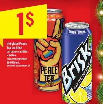 Maxi Thé glacé peace tea ou brisk offer
