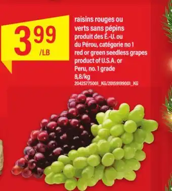 Maxi Raisins rouges ou verts sans pépins offer