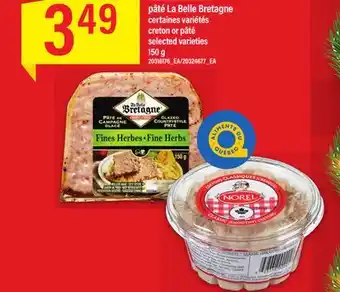 Maxi Cretons norel ou pâté la belle bretagne, 150 g offer