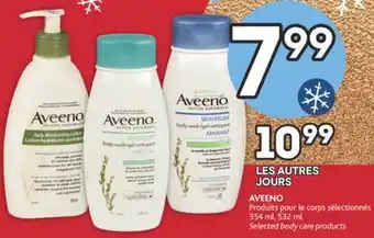 Brunet Aveeno produits pour le corps sélectionnés offer