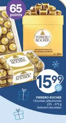 Brunet Ferrero rocher chocolats sélectionnés offer