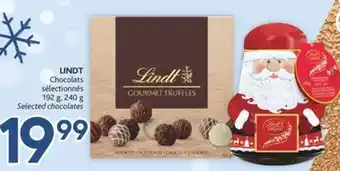 Brunet Lindt chocolats sélectionnés offer