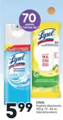 Brunet Lysol produits sélectionnés offer