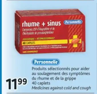 Brunet Personnelle produits sélectionnés pour aider au soulagement des symptômes du rhume et de la grippe offer