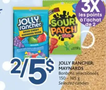 Brunet Jolly rancher, maynards bonbons sélectionnés offer