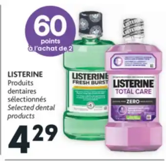 Brunet Listerine produits dentaires sélectionnés offer