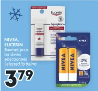Brunet Nivea, eucerin baumes pour les lèvres sélectionnés offer