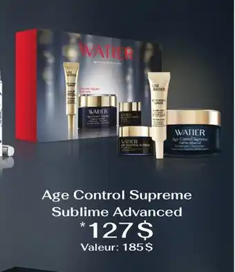 Uniprix Watier age control supreme sublime advanced offer