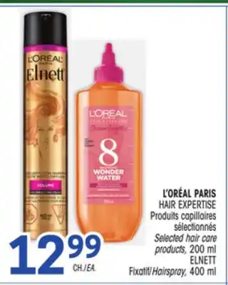 Uniprix L'oréal paris hair expertise produits capillaires sélectionnés/selected hair care products/elnett fixatif/hairspray offer