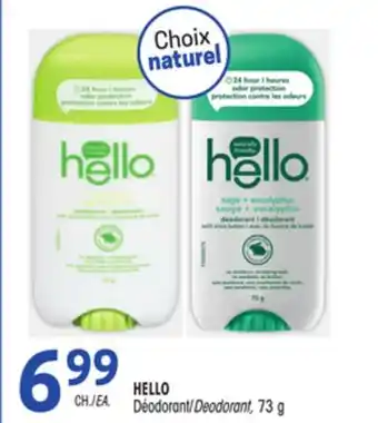 Uniprix Hello déodorant/deodorant offer