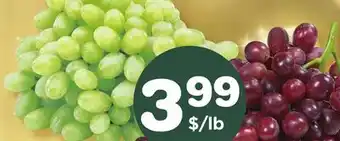 Marches Tradition Seedless red or green grapes offer