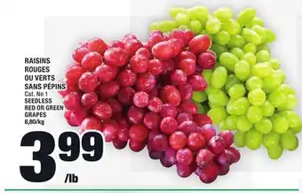 Super C Raisins rouges ou verts sans pépins | seedless red or green grapes offer