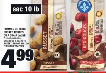 Super C Pommes de terre russet, rouges ou à chair jaune | russet, red or yellow fleshed potatoes offer