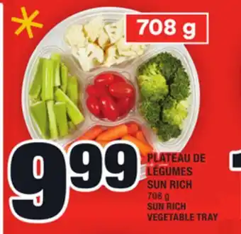 Super C Plateau de légumes sun rich | sun rich vegetable tray offer