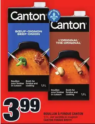 Super C Bouillon à fondue canton | canton fondue broth offer