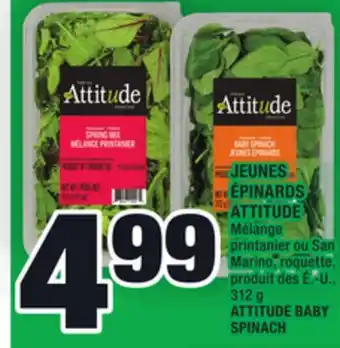 Super C Jeunes épinards attitude | attitude baby spinach offer
