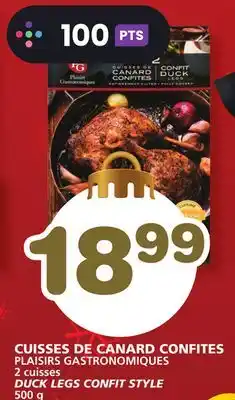 Marches Tradition Plaisirs gastronomiques duck legs confit style offer