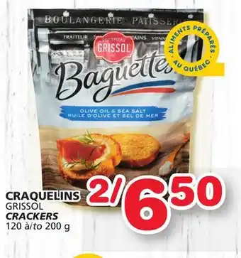 Marches Tradition Grissol crackers offer