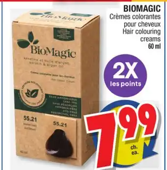 Jean Coutu Biomagic hair colouring creams offer