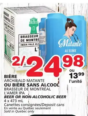 Marches Tradition L'amer ipa beer or non-alcoholic beer offer