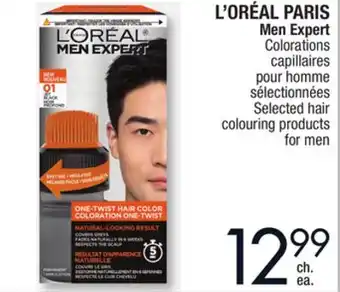 Jean Coutu L'oréal paris men expert selected hair colouring products for men offer