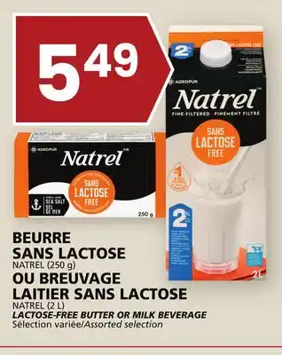 Rachelle-Bery Grocery Natrel lactose-free butter or milk beverage offer