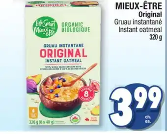 Jean Coutu Mieux-être original instant oatmeal offer