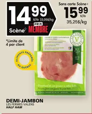 Rachelle-Bery Grocery Les fermes valens half ham offer