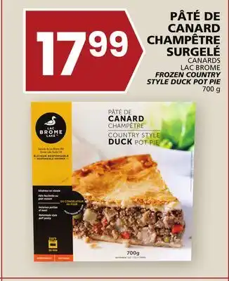 Rachelle-Bery Grocery Canards lac brome frozen country style duck pot pie offer
