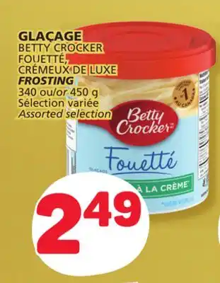 Marché Bonichoix Betty crocker frosting offer