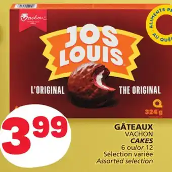 Marché Bonichoix Vachon cakes offer