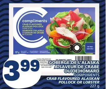 Marché Bonichoix Compliments crab flavoured alaskan pollock or lobster offer