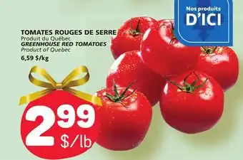 Marché Bonichoix Greenhouse red tomatoes offer