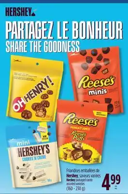 Jean Coutu Hershey packaged candy assorted varieties offer