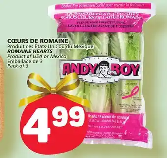 Marché Bonichoix Romaine hearts offer