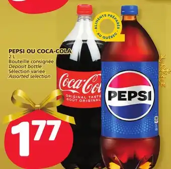 Marché Bonichoix Pepsi ou coca-cola offer