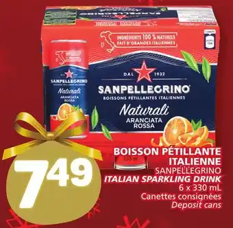 Marché Bonichoix Sanpellegrino italian sparkling drink offer