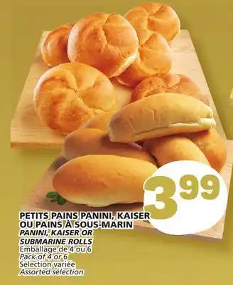 Marché Bonichoix Panini, kaiser or submarine rolls offer