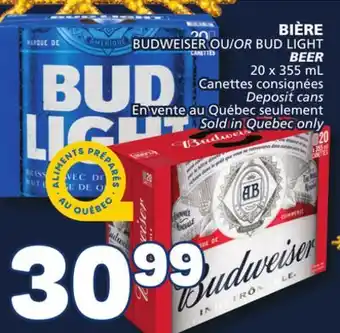 Marché Bonichoix Budweiser or bud light offer