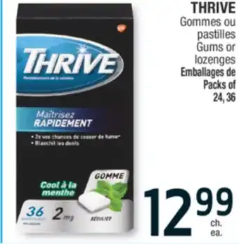 Jean Coutu Thrive gums or lozenges offer