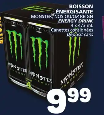 Marché Bonichoix Monster, nos or reign energy drink offer