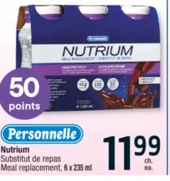 Jean Coutu Personnelle nutrium meal replacement offer