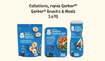 Jean Coutu Gerber snacks & meals offer